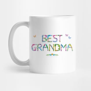 Best Grandma - tropical wordart Mug